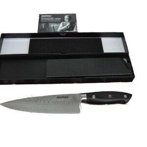 Knoll Professional Cooks Knife - Silver and Black